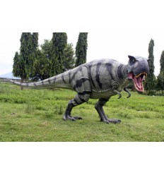 GRAN REPLICA DE DINOSAURIO T-REX CAZANDO