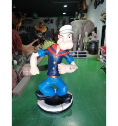 ESTATUA POPEYE EL MARINO CON PIPA