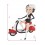 BETTY BOOP EN MOTO ROJA Y BLANCA