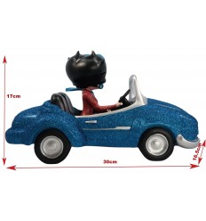 BETTY BOOP EN COCHE AZUL BRILLANTE