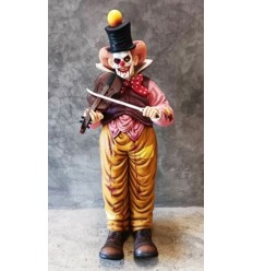 FIGURA PAYASO SINIESTRO CON VIOLIN Y CUCHILLO