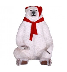 OSO POLAR NAVIDEÑO GIGANTE