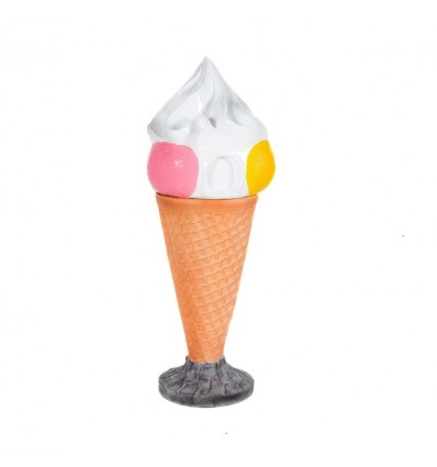 FIGURA HELADO CUCURUCHO BASURA