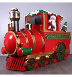 NUEVA REPLICA LOCOMOTORA NAVIDEÑA CON PAPA NOEL Y REGALOS