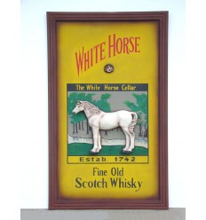 PUBSIGN WHITE HORSE SMALL