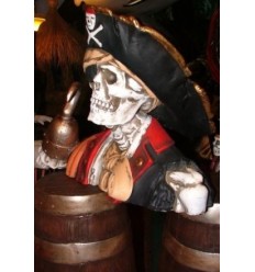 BUSTO CALAVERA PIRATA CAPITAN HOOK