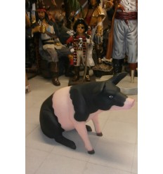 FIGURA CERDO IBERICO SENTADO