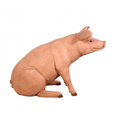 FIGURA CERDO TAMAÑO REAL SENTADO